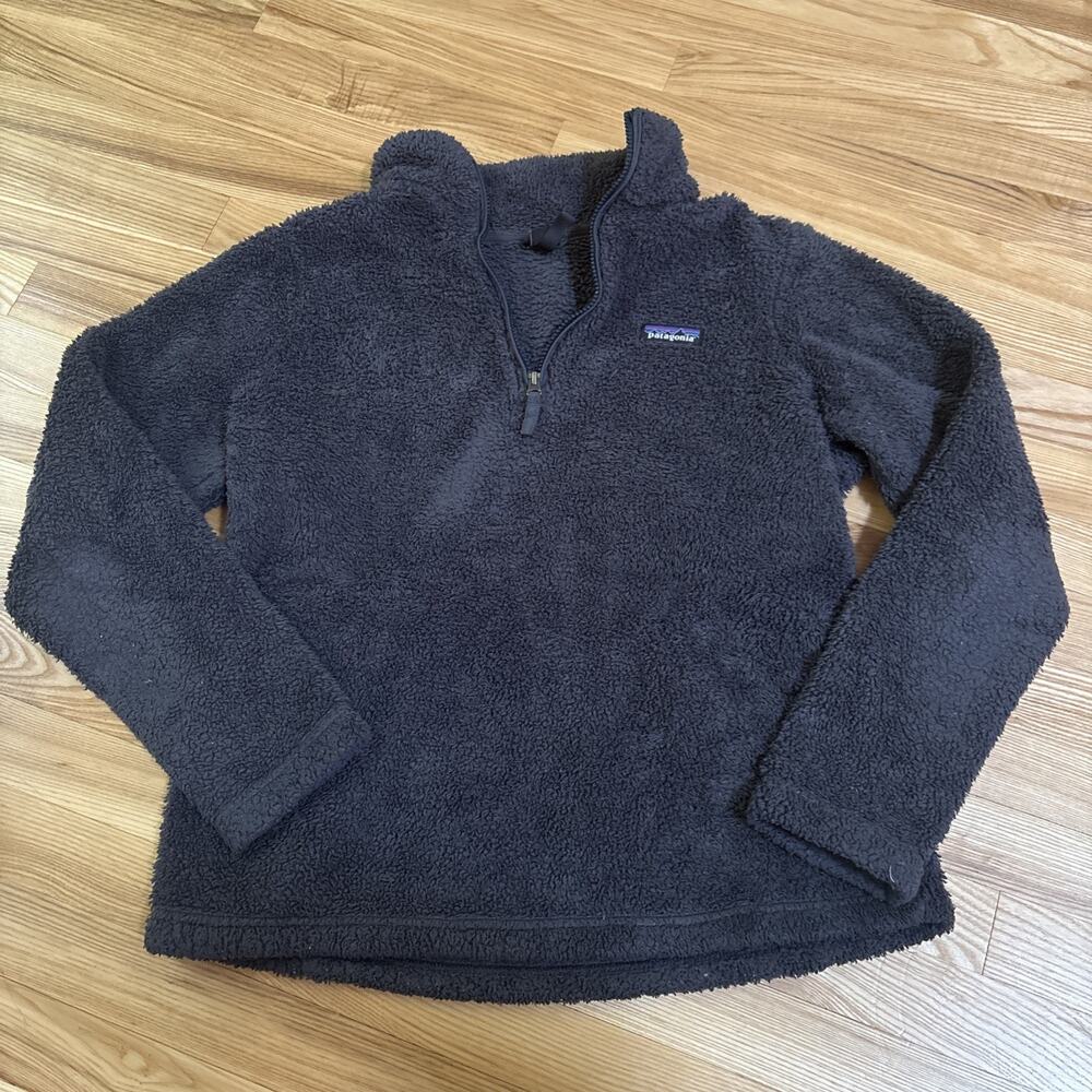 Patagonia Women's Los Gatos 1/4 Zip Fleece Pullover Size Large Graphite Gray